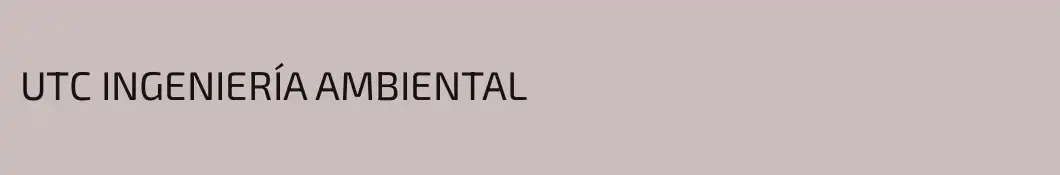 UTC INGENIERÍA AMBIENTAL